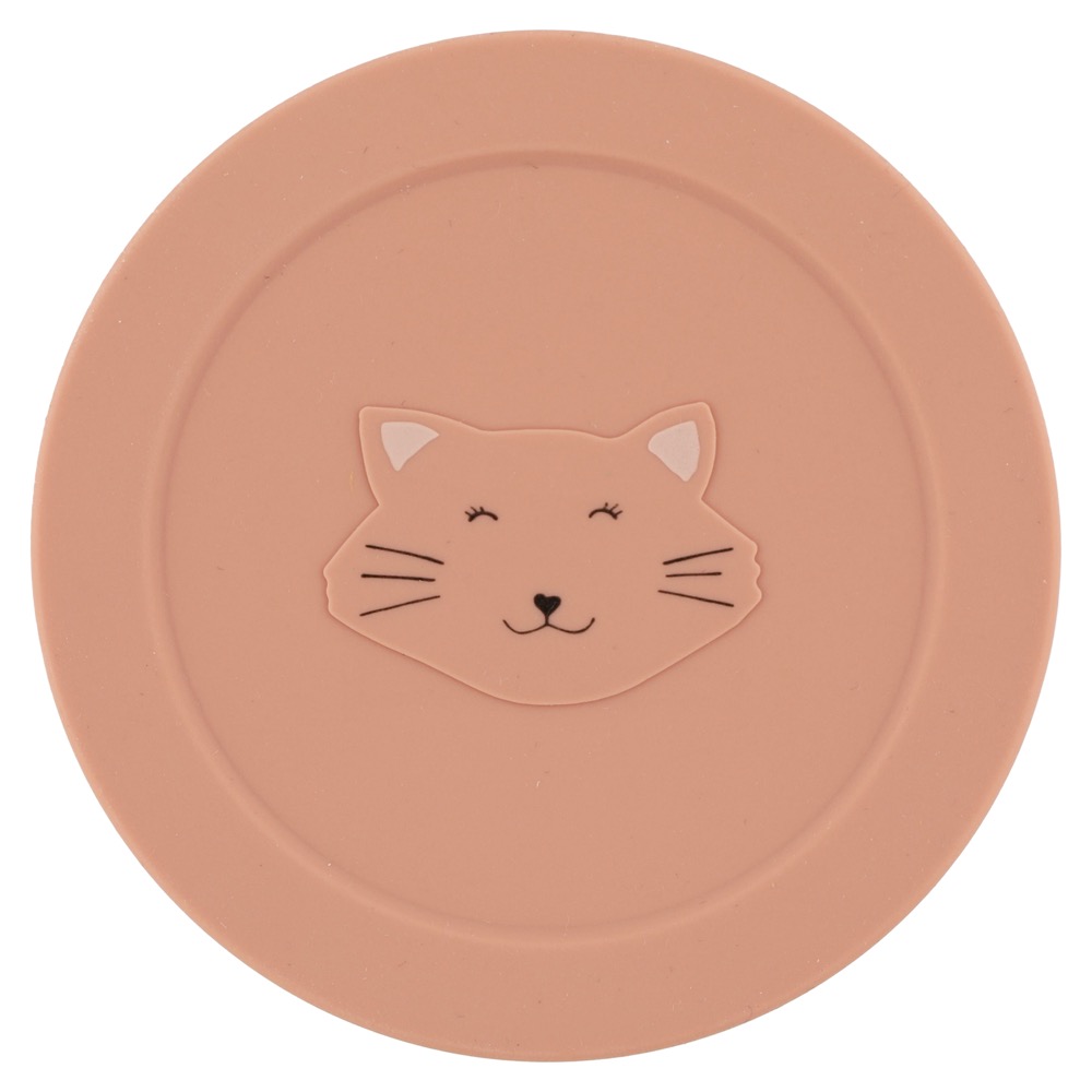 Silicone snack pot with lid - Mrs. Cat